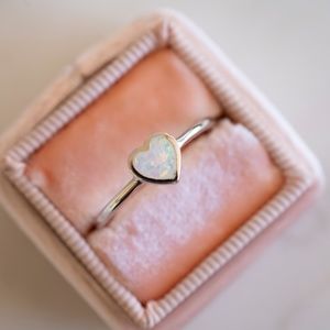 Heart Opal Ring